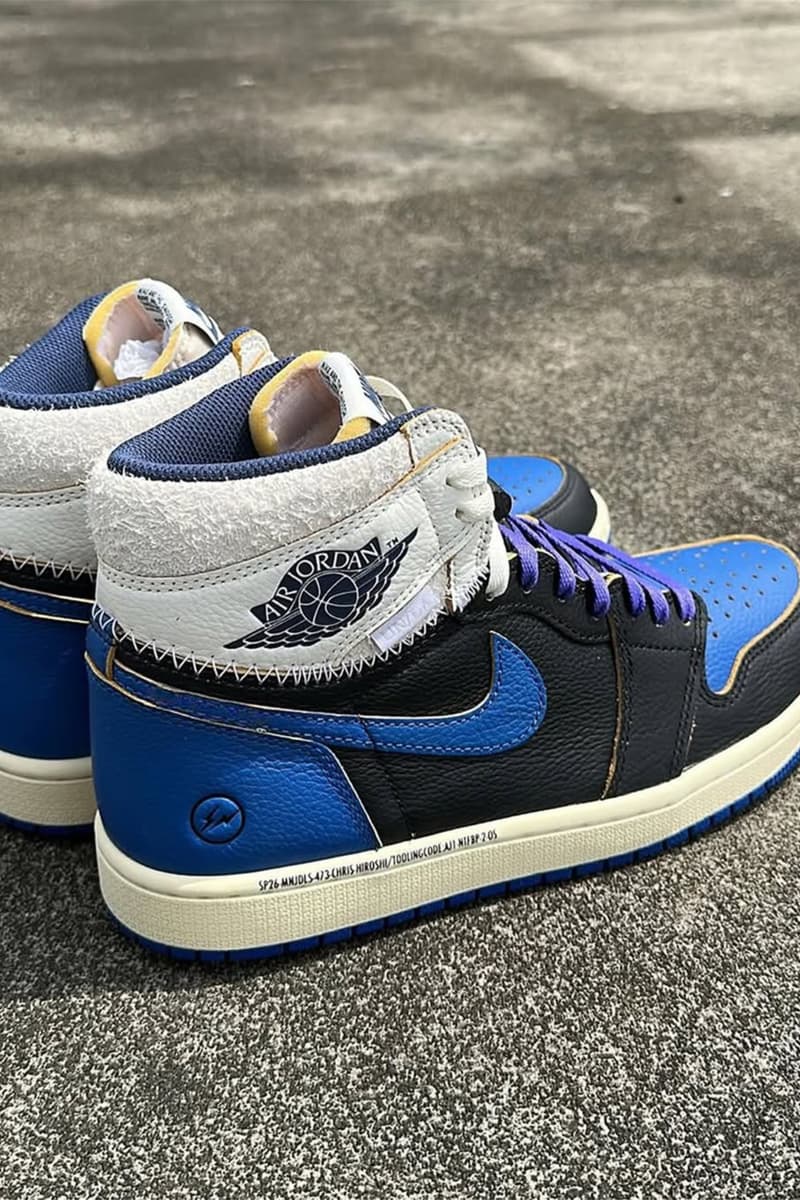 フラグメントデザイン x ユニオン LA x エアジョーダン 1 ハイ fragment design x Union LA x Air Jordan 1 High detail look hiroshi fujiwara