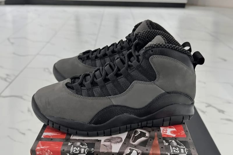 Air Jordan 10 “Shadow” のディテールをチェック