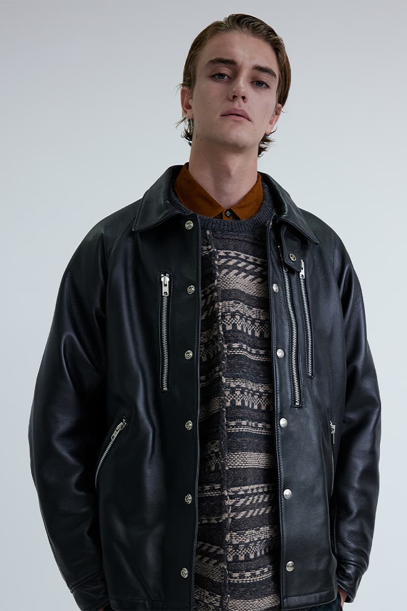 ホワイト マウンテニアリングxショッによるレザーコーチジャケットがリリース white-mountaineering-schott-leather-coach-jacket-release-info