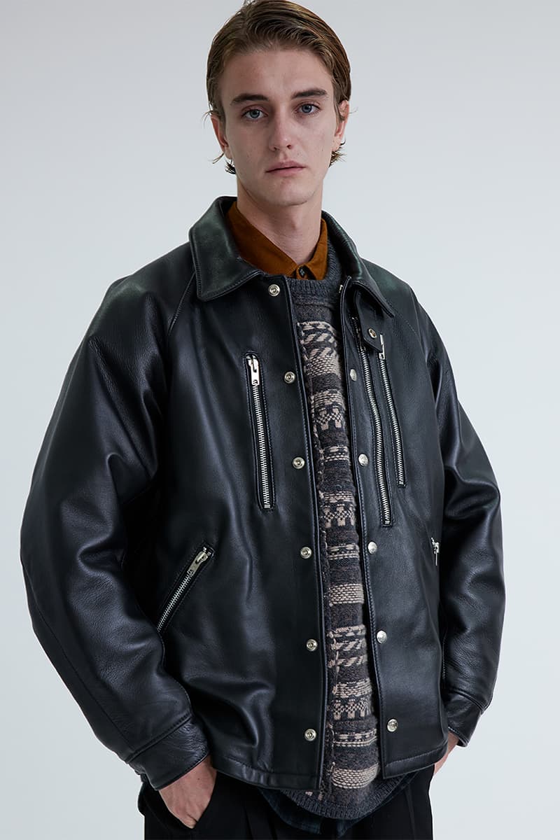 ホワイト マウンテニアリングxショッによるレザーコーチジャケットがリリース white-mountaineering-schott-leather-coach-jacket-release-info