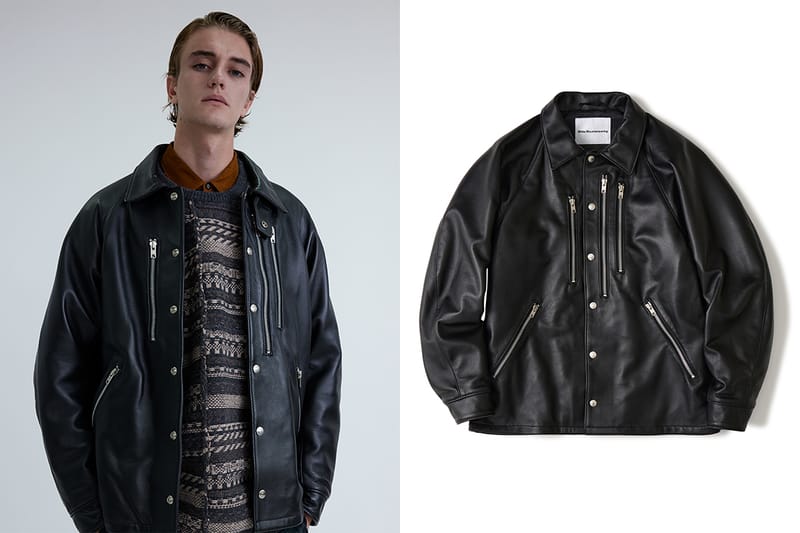 White Mountaineering x Schott によるレザーコーチジャケットがリリース