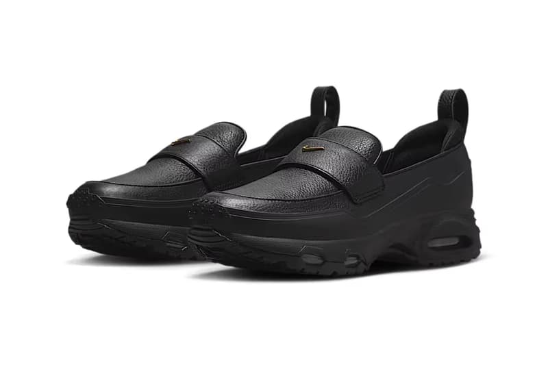 ナイキのローファー型スニーカー エア マックス フェノメナに待望のオールブラックが登場 Nike Air Max Phenomena Black Black/Smoke Grey-Pink Foam-Metallic Gold IM8814-001