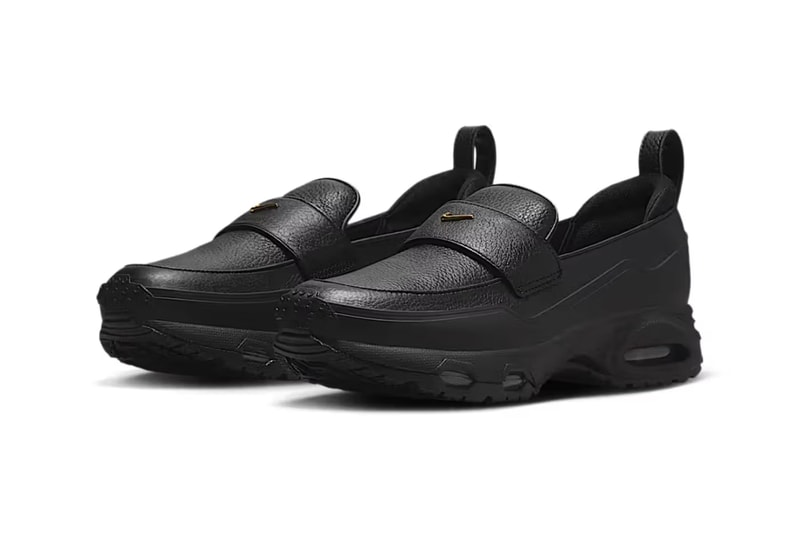 ナイキのローファー型スニーカー エア マックス フェノメナに待望のオールブラックが登場 Nike Air Max Phenomena Black Black/Smoke Grey-Pink Foam-Metallic Gold IM8814-001
