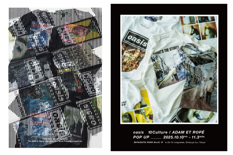 オアシス テンカルチャー アダム エ ロペ から2025年第3弾コラボレーション Oasis x 10Culture ADAM ET ROPÉ 3rd Collaboration