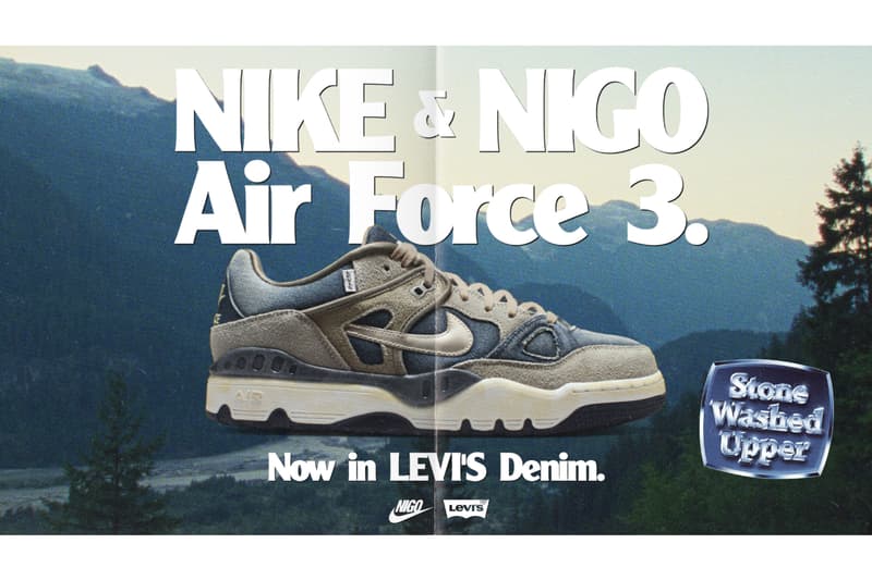 ニゴー x リーバイス x ナイキ エアフォース 3 が登場 Nigo x Levi's x Nike Air Force 3 release info