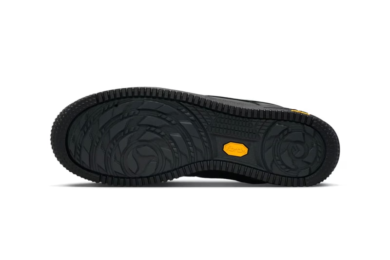 ヴィブラム x ナイキ エアフォース 1 ローに最注目のブラックが登場 Vibram x Nike Air Force 1 Low GORE-TEX "Black"