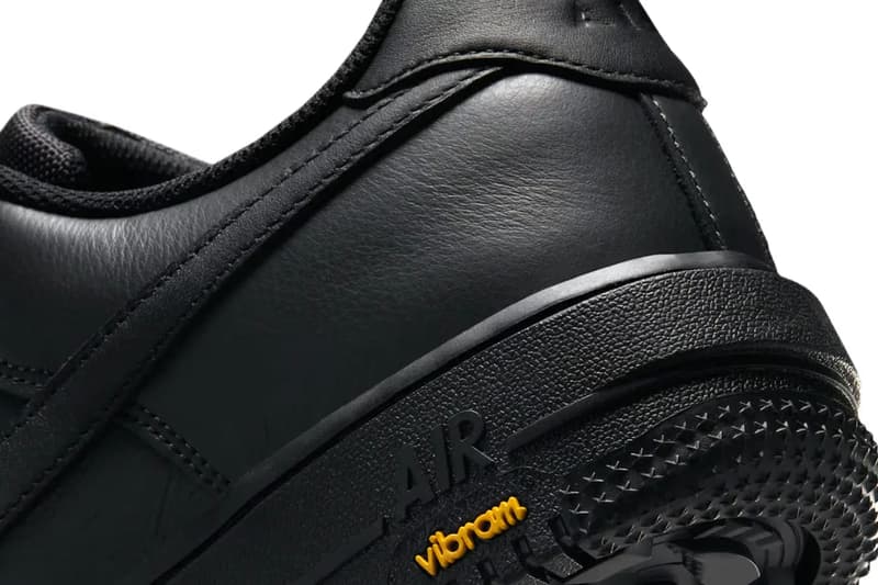 ヴィブラム x ナイキ エアフォース 1 ローに最注目のブラックが登場 Vibram x Nike Air Force 1 Low GORE-TEX "Black"