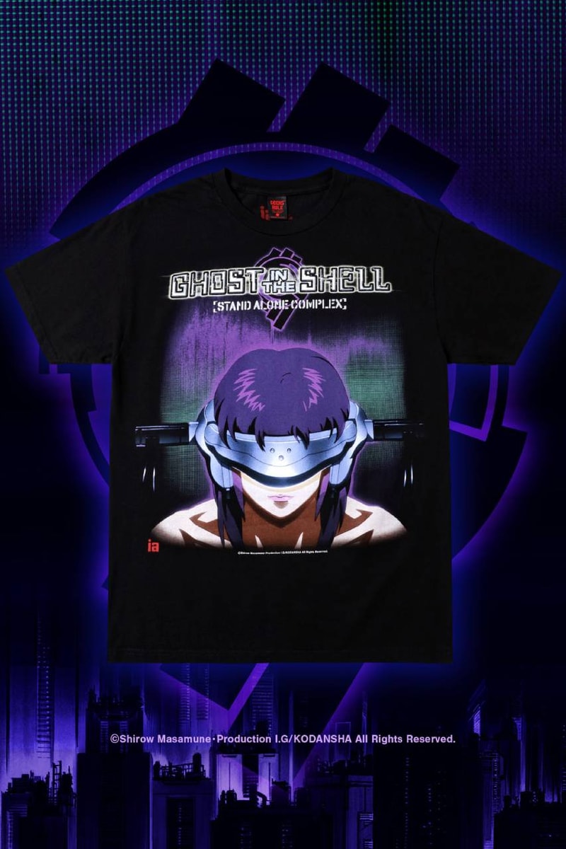 攻殻機動隊のトリプルコラボTシャツが登場 GEEKS RULE x In6inite Archives x Ghost in the Shell SAC collaboration info