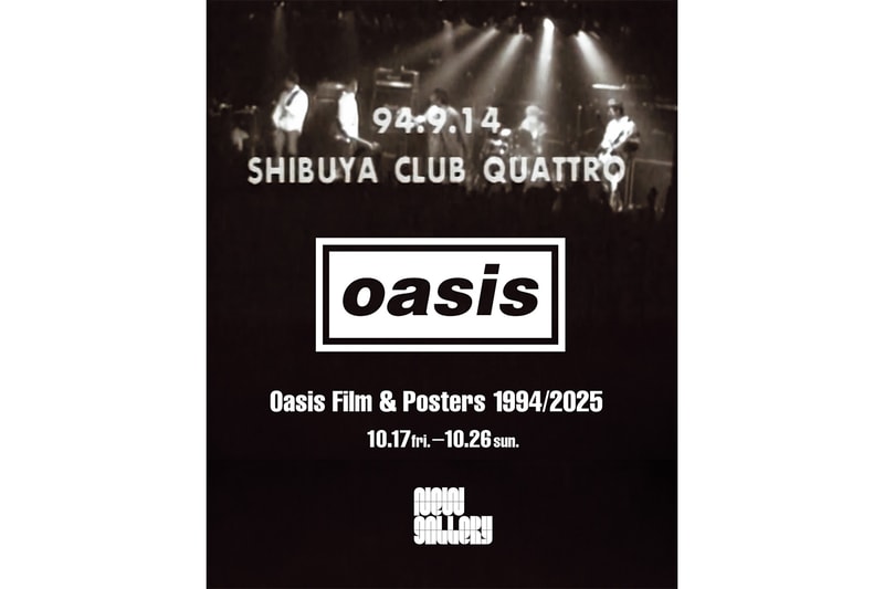 オアシスの特別上映展 “Oasis Film & Posters 1994/2025”が『ニューギャラリー』にて開催 oasis oasis film posters 1994 2025 new gallery release info