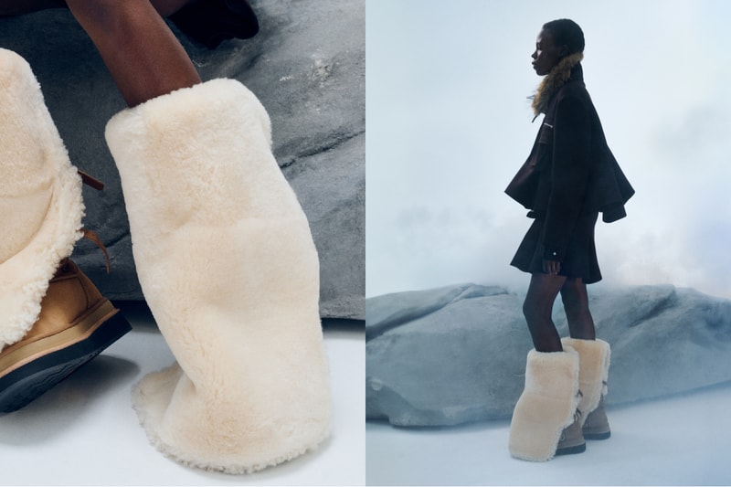 UGG®︎ & sacai によるコラボフットウェアがリリース　アグ& サカイ