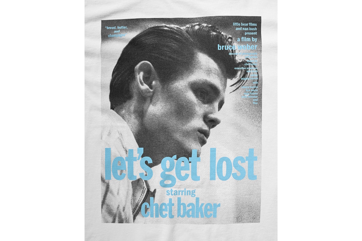 ウェーバーからブルース・ウェーバー監督映画『レッツ・ゲット・ロスト』コラボ T シャツが発売 weber x Let’ s get Lost T shirts release info Jun Murakami Bruce Weber Chet Baker