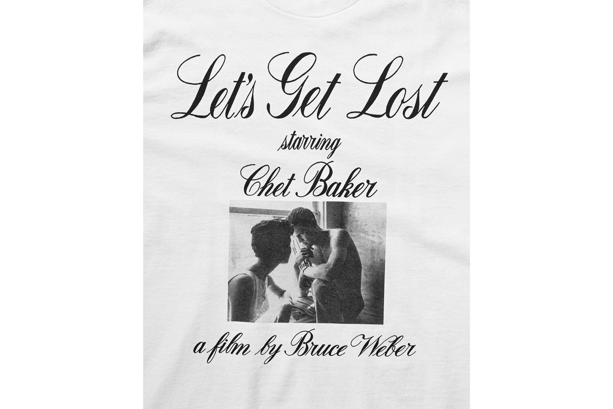 ウェーバーからブルース・ウェーバー監督映画『レッツ・ゲット・ロスト』コラボ T シャツが発売 weber x Let’ s get Lost T shirts release info Jun Murakami Bruce Weber Chet Baker