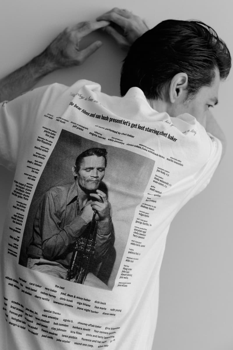 ウェーバーからブルース・ウェーバー監督映画『レッツ・ゲット・ロスト』コラボ T シャツが発売 weber x Let’ s get Lost T shirts release info Jun Murakami Bruce Weber Chet Baker