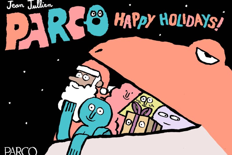 パルコとフランス人アーティストジャン・ジュリアンによるパッピーホリデイズキャンペーンが公開 PARCO x Jean Jullien 2025 HAPPY HOLIDAYS Campaign 
