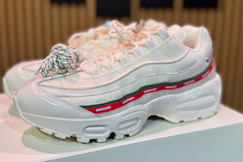 アンディフィーテッドがナイキとのコラボ エアマックス 95 “ホワイト” を初公開 UNDEFEATED x Nike Air Max 95 “White” first look