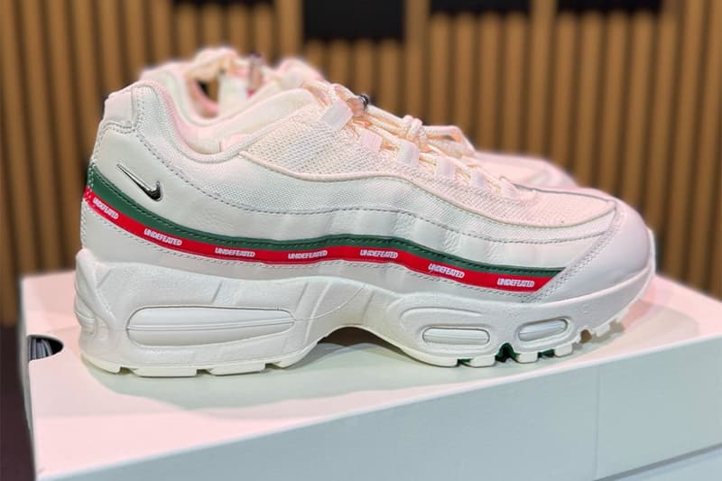 アンディフィーテッドがナイキとのコラボ エアマックス 95 “ホワイト” を初公開 UNDEFEATED x Nike Air Max 95 “White” first look