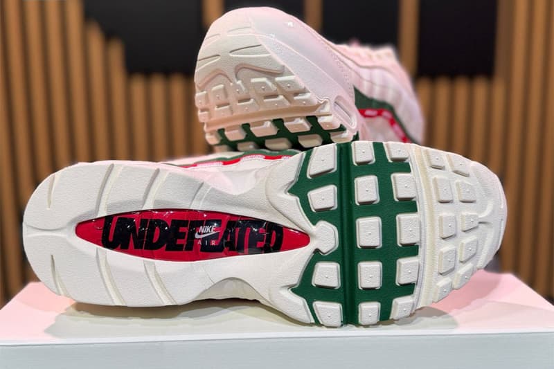 アンディフィーテッドがナイキとのコラボ エアマックス 95 “ホワイト” を初公開 UNDEFEATED x Nike Air Max 95 “White” first look