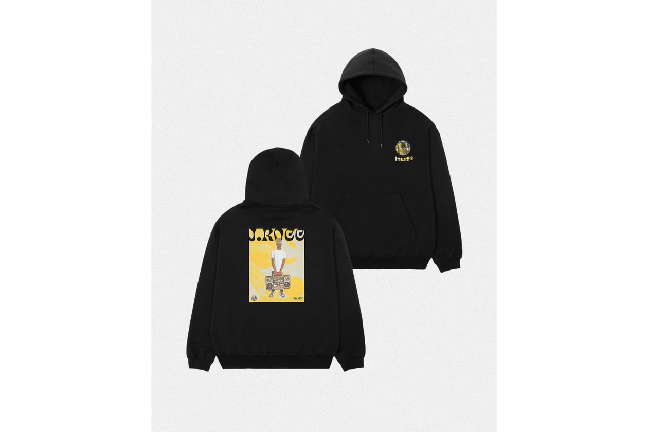 ハフがJ.ロックの来日ツアーを記念してハフxJ.ロックxストーンズ・スローによるコラボアイテムをリリース huf j rocc huf j rocc stones throw collaboration release info
