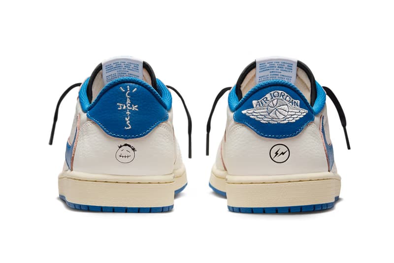 トラヴィス・スコット x フラグメント x エアジョーダン 1 ロー OG SP “セイル/ミリタリーブルー”の国内発売情報が解禁 Travis Scott Cactus Jack x fragment x Air Jordan 1 Low OG release info Hiroshi Fujiwara