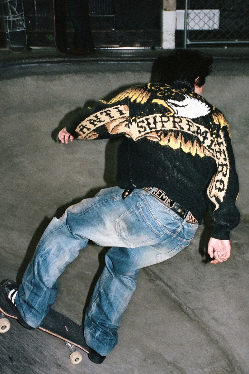 シュプリーム x アンタイヒーロー 2025年秋コレクションがローンチ Supreme x ANTIHERO 2025 fall release info. new era Julien Stranger