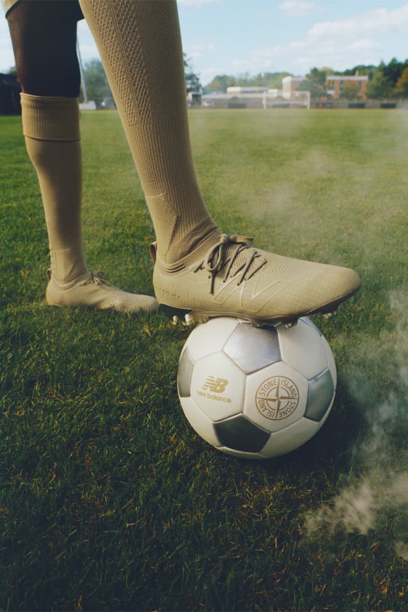 ストーンアイランドx ニューバランスが最新コラボフットウェア フューロン v8 を発表 STONE ISLAND x NEW BALANCE  FURON V8 + FOOTBALL KIT release info