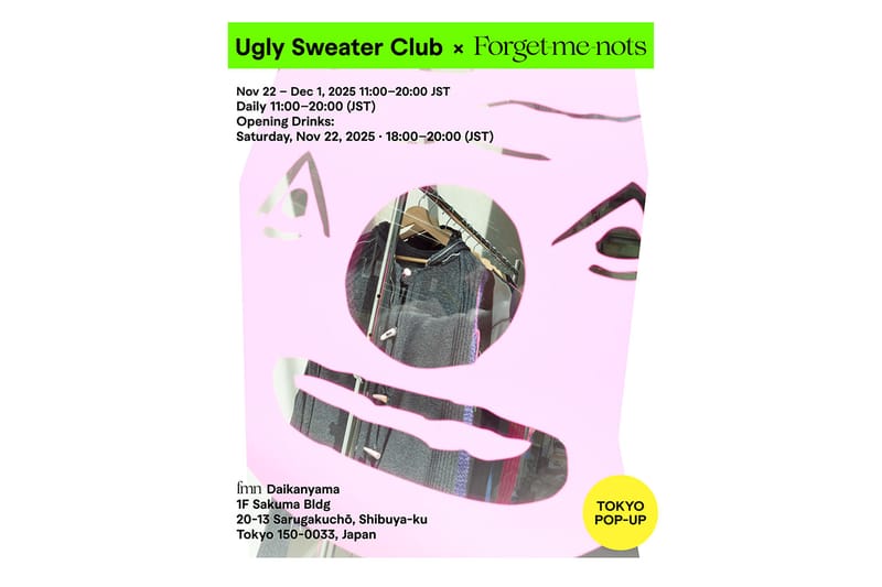 ロシア発の Ugly Sweater Club が東京・代官山の Forget-me-nots にてポップアップを開催