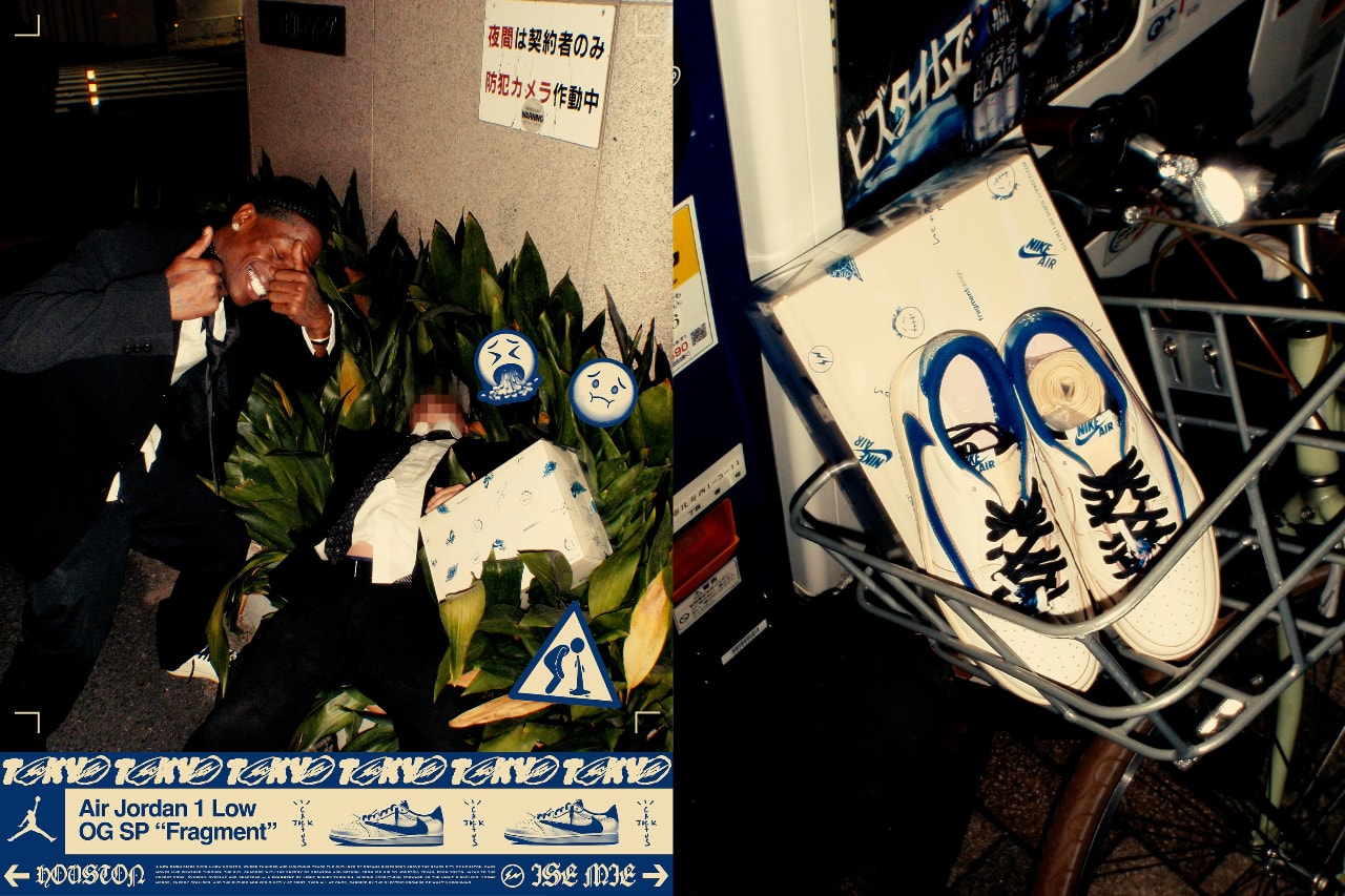 トラヴィス・スコット x fragment x Air Jordan 1 Low OG SP “Sail/Military Blue” がオンラインで再び販売か