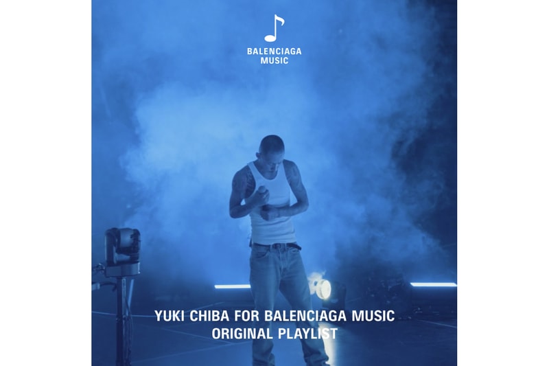 千葉雄喜がキュレーションしたプレイリストがバレンシアガミュージックを通して配信 balenciaga yuki chiba playlist release info