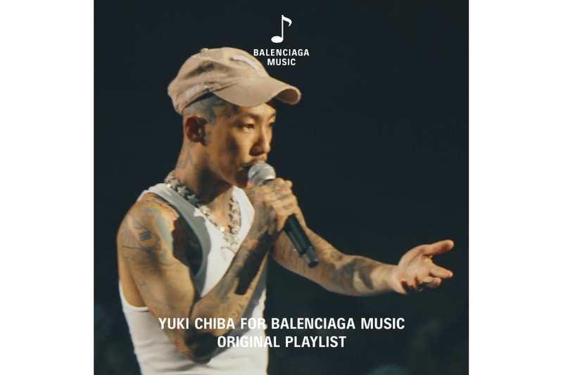 千葉雄喜がキュレーションしたプレイリストがバレンシアガミュージックを通して配信 balenciaga yuki chiba playlist release info
