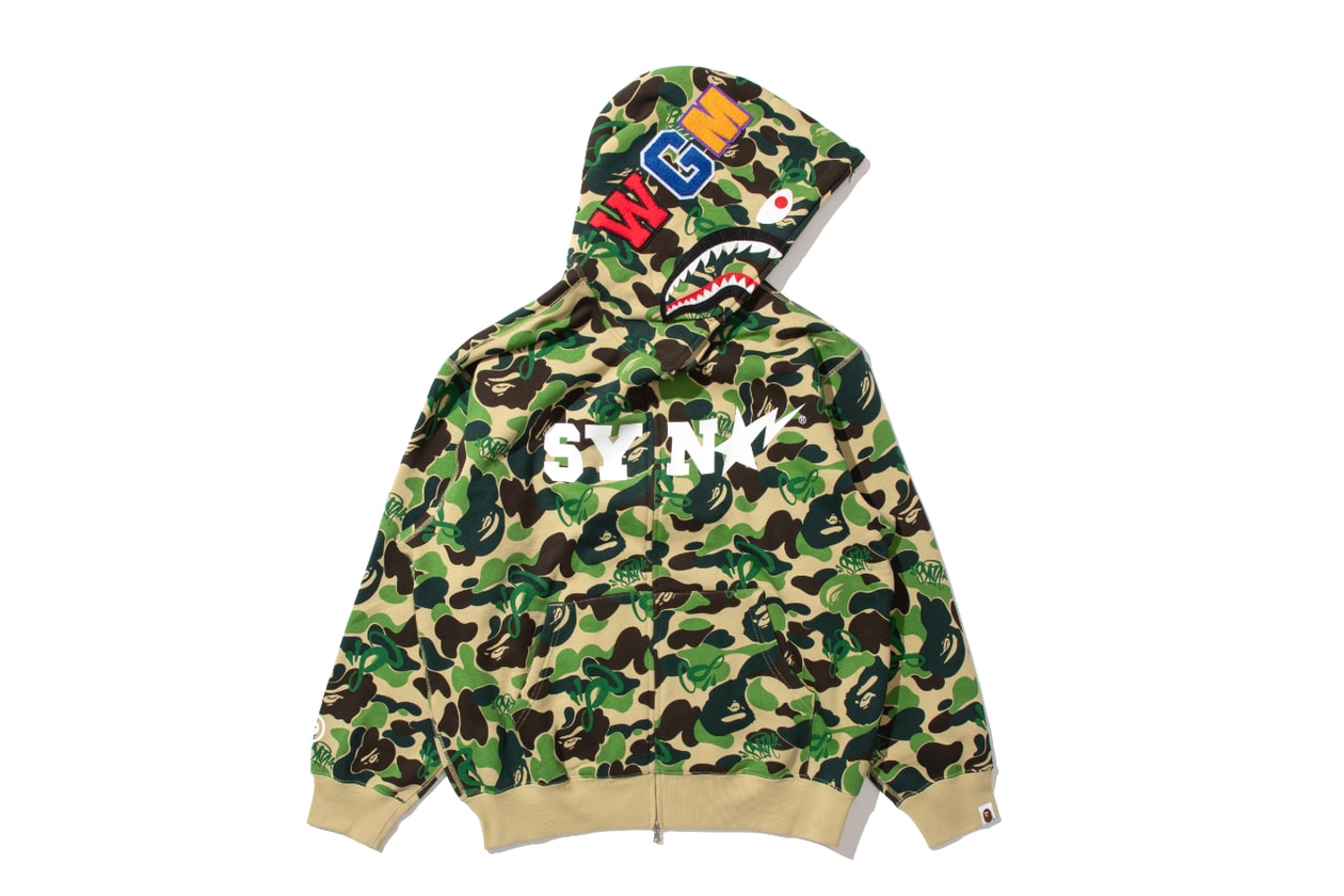 セントラル・シーの手掛ける ベイプ®︎ x スポティファイ x シナ コレクションの全貌が解禁 BAPE® X Spotify X SYNA by Central Cee capsule collection release info
