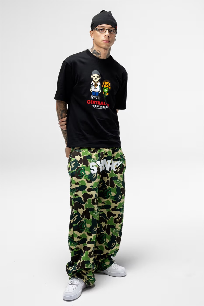 セントラル・シーの手掛ける ベイプ®︎ x スポティファイ x シナ コレクションの全貌が解禁 BAPE® X Spotify X SYNA by Central Cee capsule collection release info