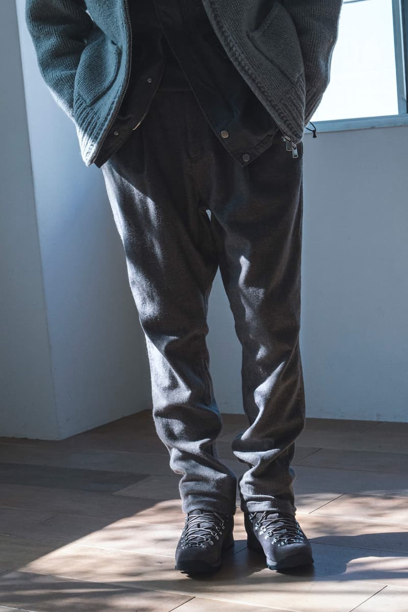 グラミチxノンネイティブからカシミヤブレンドのコラボパンツがリリース gramicci nonnative cashmere brend collabo pants release info
