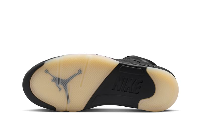 PSG x エアジョーダン 5 “オフノワール アンド アンスラサイト” の発売情報が解禁 PSG x Air Jordan 5 Off Noir and Anthracite release info