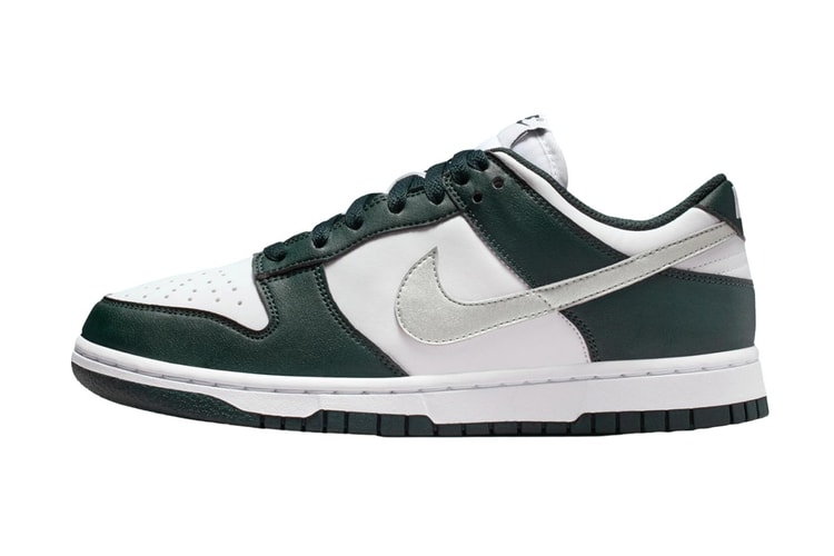 Nike Dunk Low にメタリックなスウッシュが特徴の新色 “Seaweed” が登場