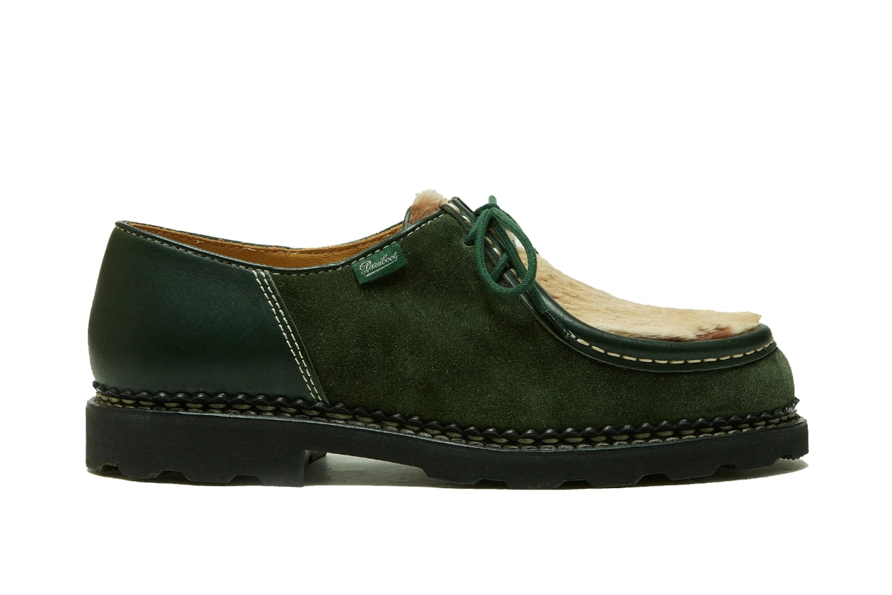 ドーバー ストリート マーケット ギンザ x パラブーツ 限定モデルが登場 DOVER STREET MARKET x PARABOOT Michael Lapin Marche Green release info
