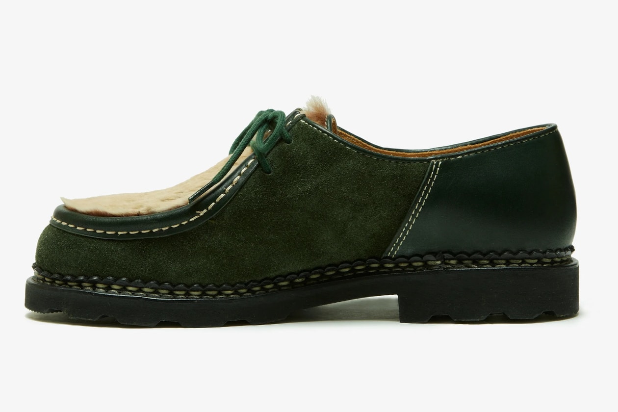 ドーバー ストリート マーケット ギンザ x パラブーツ 限定モデルが登場 DOVER STREET MARKET x PARABOOT Michael Lapin Marche Green release info