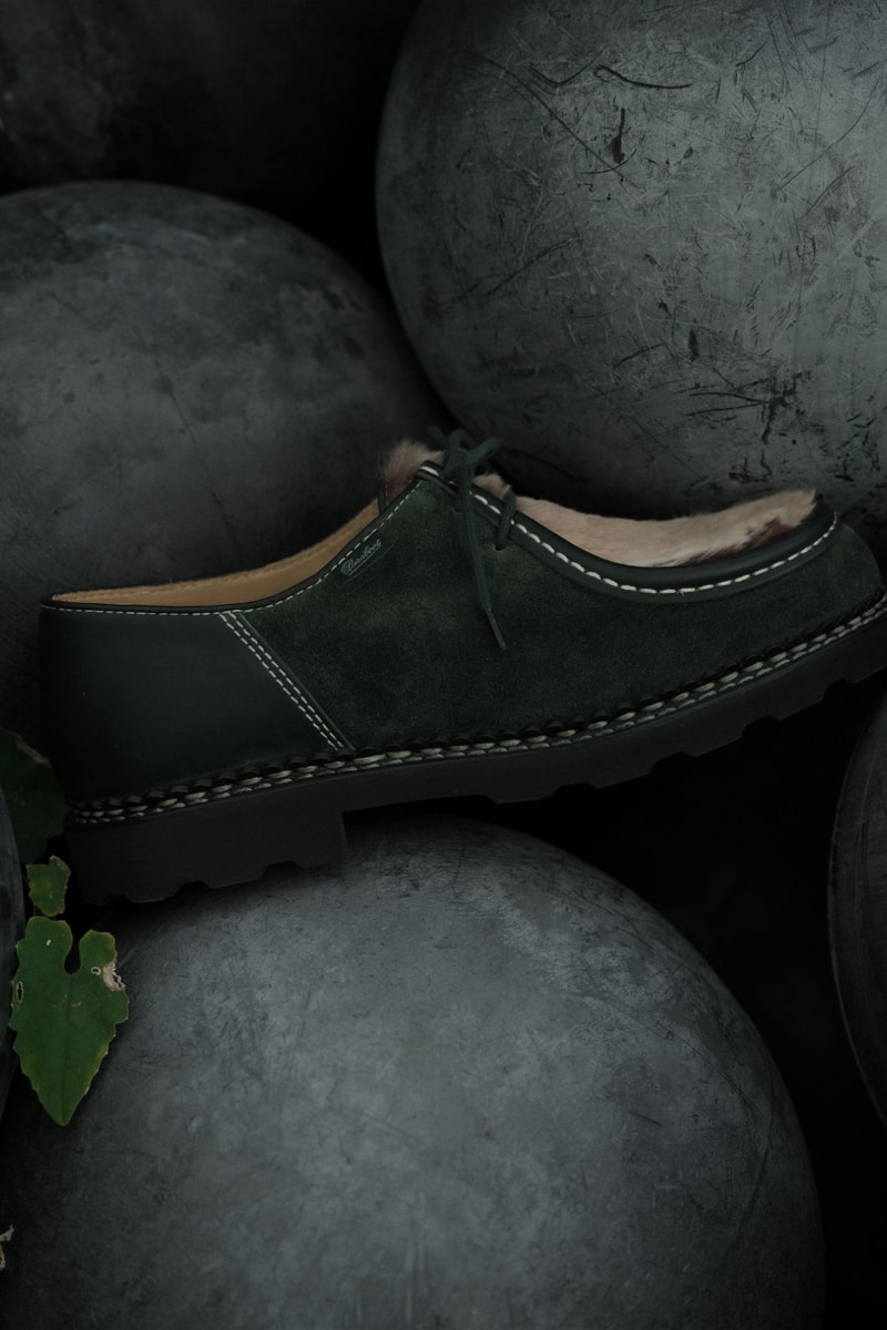 ドーバー ストリート マーケット ギンザ x パラブーツ 限定モデルが登場 DOVER STREET MARKET x PARABOOT Michael Lapin Marche Green release info