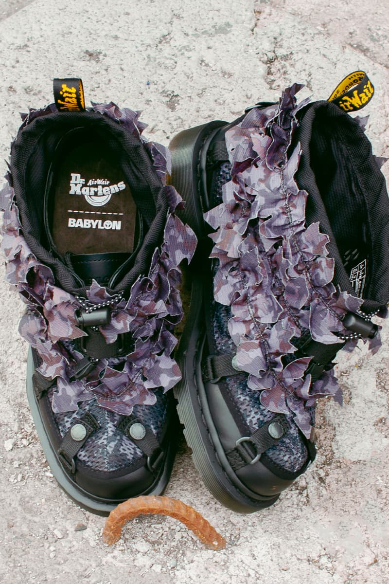 ドクターマーチンxバビロンによるコラボレーションシューズが登場 dr martens babylon collaboration shoes release info