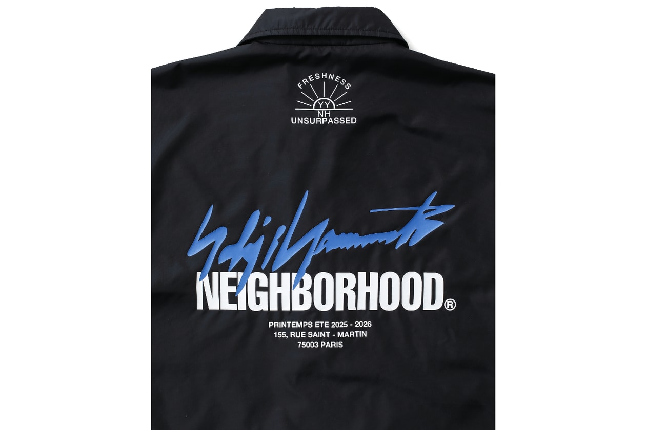 ネイバーフッド x ヨウジヤマモト プールオム コラボコレクション第4弾がローンチ NEIGHBORHOOD Yohji Yamamoto POUR HOMME Autumn Winter 2025 release info