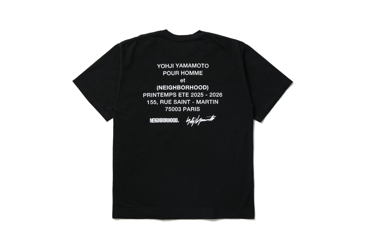 ネイバーフッド x ヨウジヤマモト プールオム コラボコレクション第4弾がローンチ NEIGHBORHOOD Yohji Yamamoto POUR HOMME Autumn Winter 2025 release info