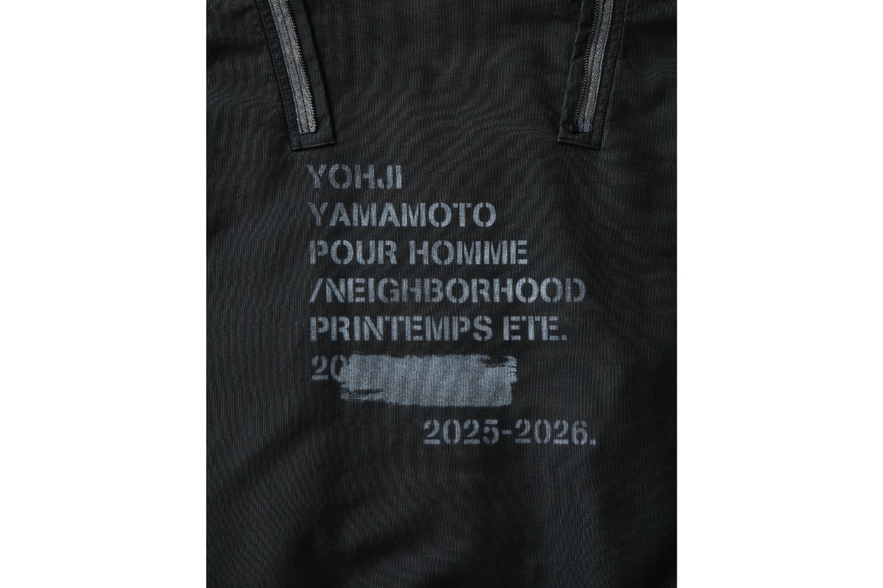 ネイバーフッド x ヨウジヤマモト プールオム コラボコレクション第4弾がローンチ NEIGHBORHOOD Yohji Yamamoto POUR HOMME Autumn Winter 2025 release info