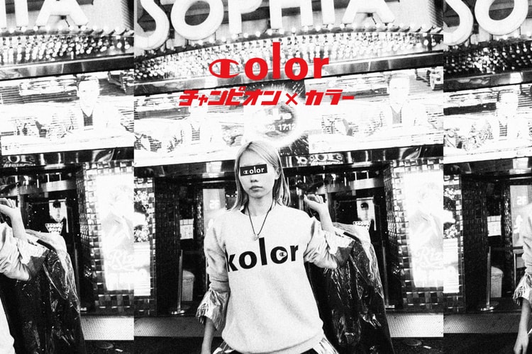 Champion x kolor による初のコラボレーションウェアが登場