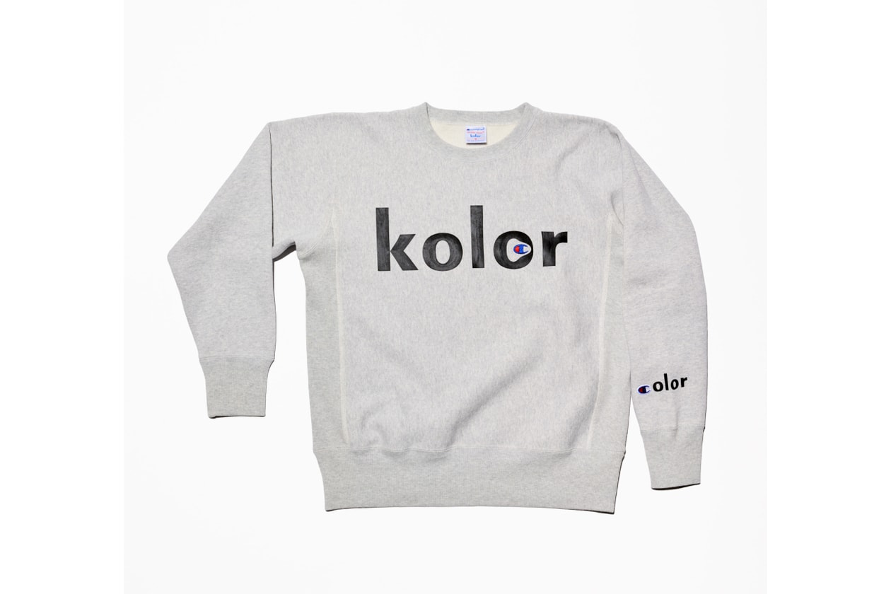 チャンピオンxカラーによる初のコラボレーションウェアが登場 champion kolor collaboration wear release info