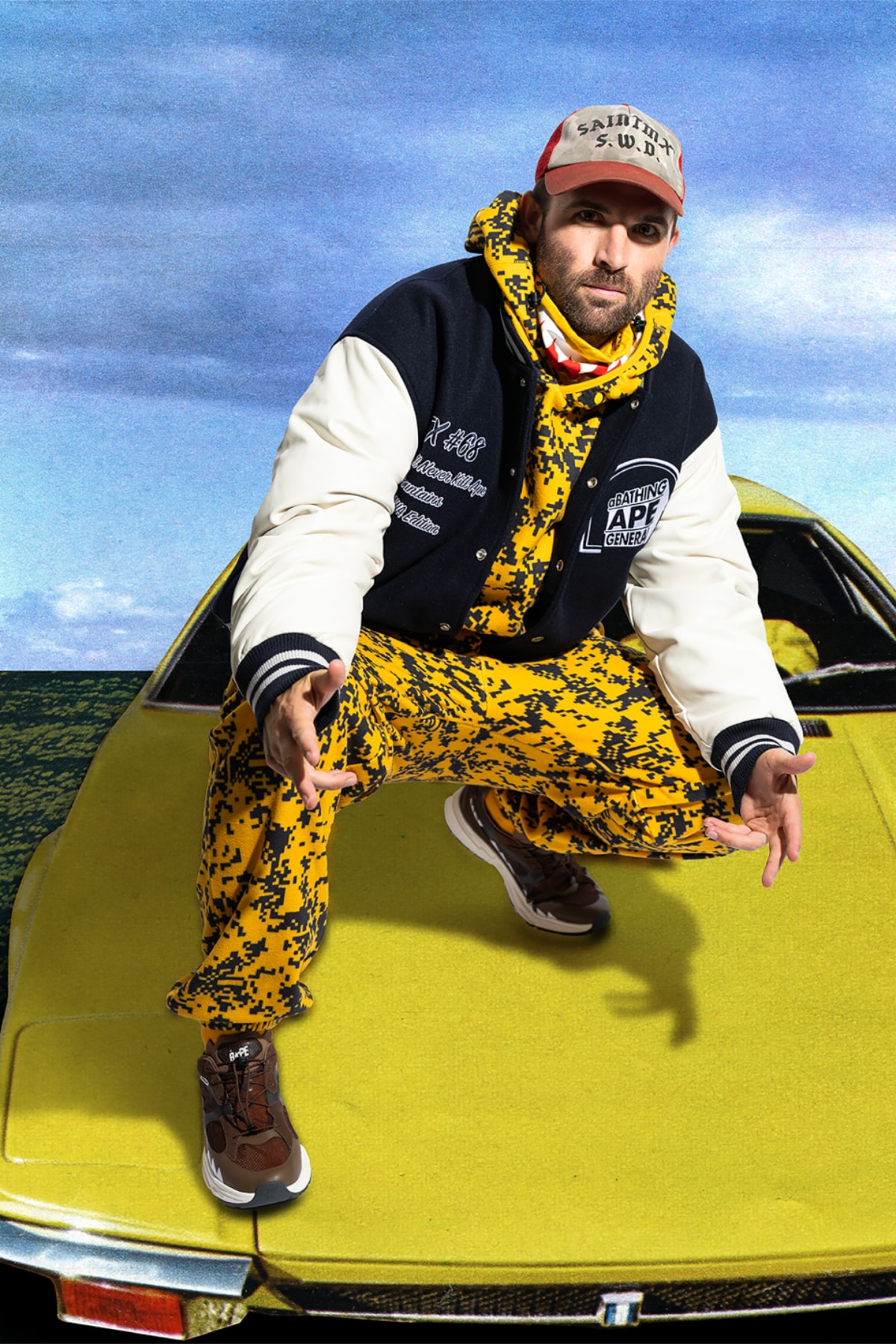 ベイプ®︎が倉石一樹を迎えた2025年秋冬カプセルコレクションを展開中 BAPE® by Kazuki Kuraishi 2025 fall winter collection drop 3 release info