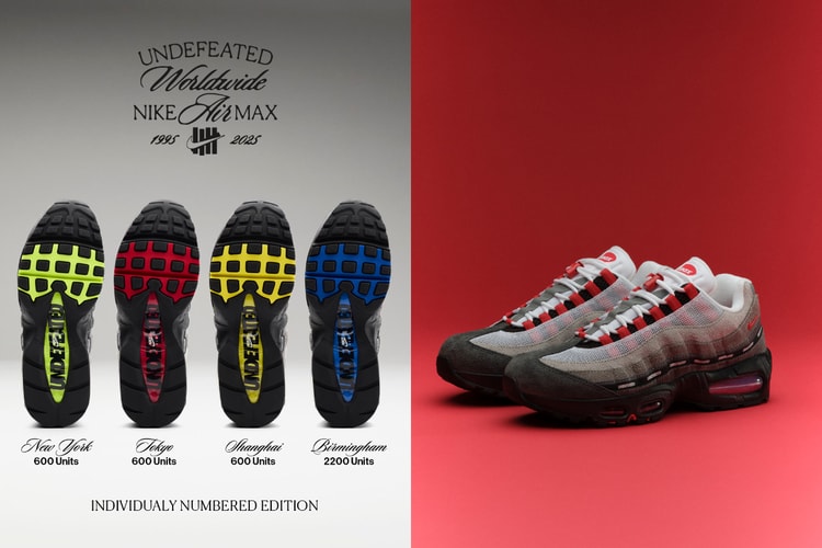 UNDEFEATED x Nike Air Max 95 の地域限定エディションが登場