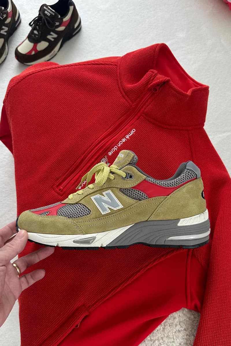 テディ・サンティスがエメ レオン ドレ x ニューバランス 991 の初見カラーを公開 Teddy Santis shows a closer look at the Aimé Leon Dore x New Balance 991 collab, peep another
