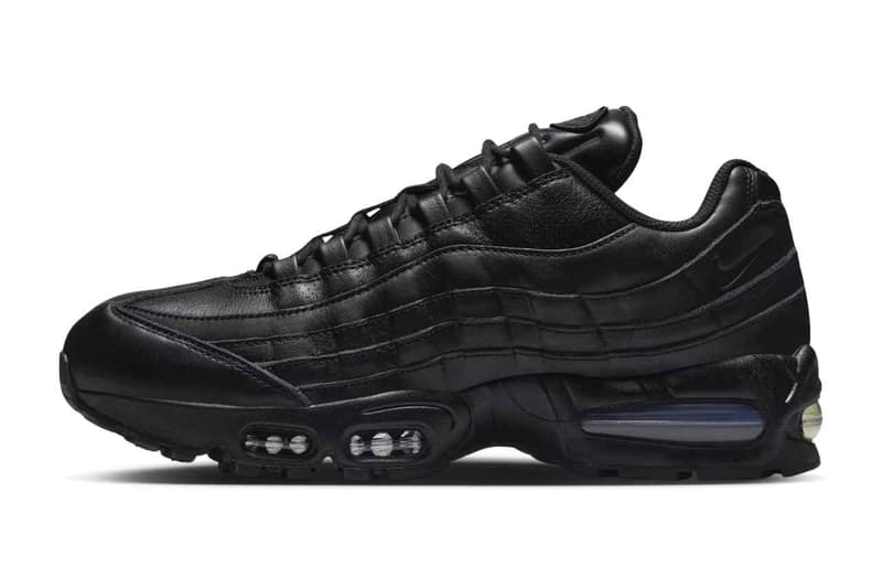 ナイキからオールブラックのプレミアムレザーを纏った エアマックス 95 が登場 Nike Air Max 95 Big Bubble Black release info