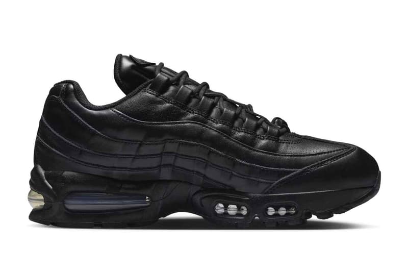 ナイキからオールブラックのプレミアムレザーを纏った エアマックス 95 が登場 Nike Air Max 95 Big Bubble Black release info