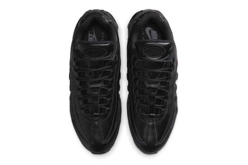 ナイキからオールブラックのプレミアムレザーを纏った エアマックス 95 が登場 Nike Air Max 95 Big Bubble Black release info