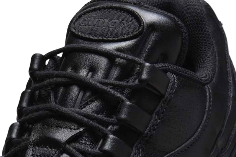 ナイキからオールブラックのプレミアムレザーを纏った エアマックス 95 が登場 Nike Air Max 95 Big Bubble Black release info